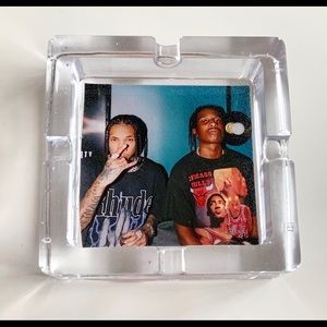 Clear Tyga & A$AP Rocky resin ashtray new